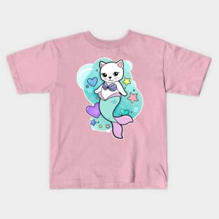 Pretty Purrmaid Kids T-Shirt